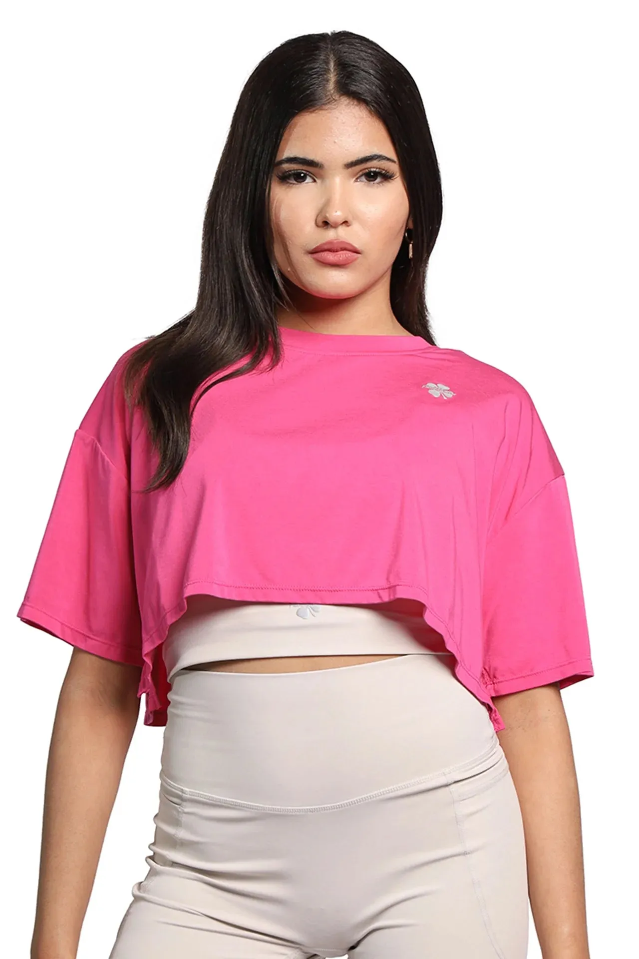 Oversize Short Sleeve Cropped T-shirt