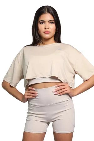 Oversize Short Sleeve Cropped T-shirt