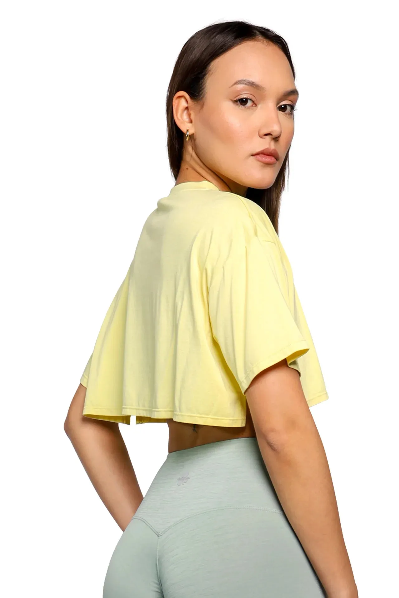 Oversize Short Sleeve Cropped T-shirt