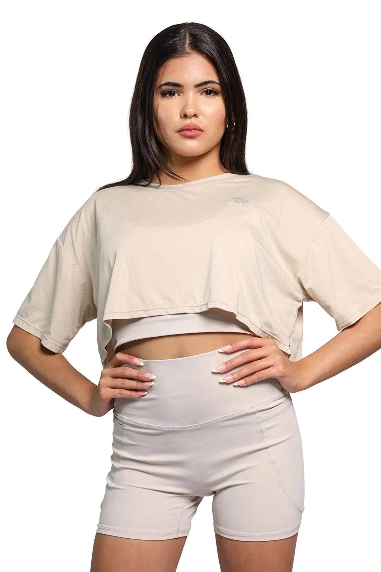 Oversize Short Sleeve Cropped T-shirt