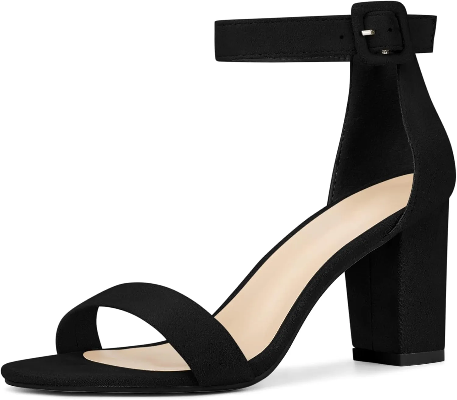 Perphy Ankle Strap Open Toe Chunky High Heels Sandals for Women