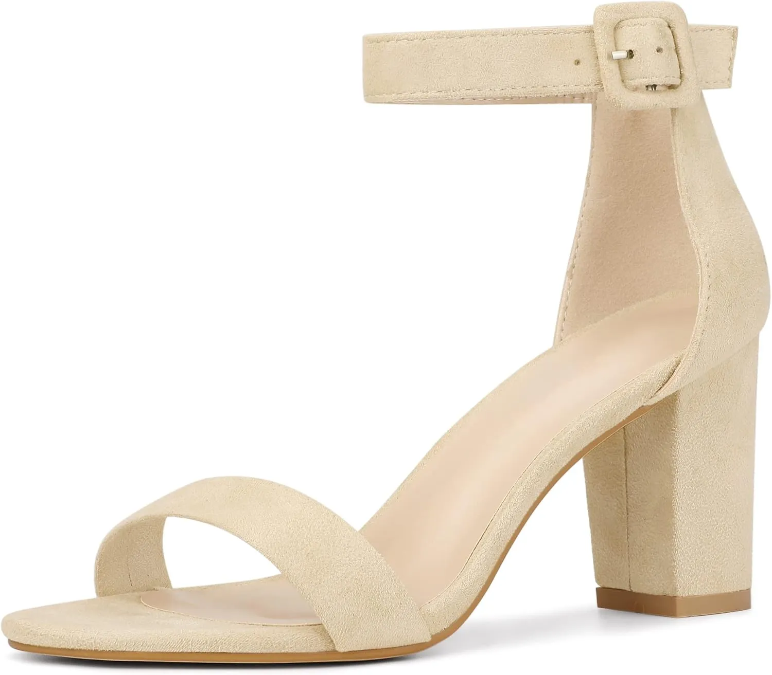 Perphy Ankle Strap Open Toe Chunky High Heels Sandals for Women