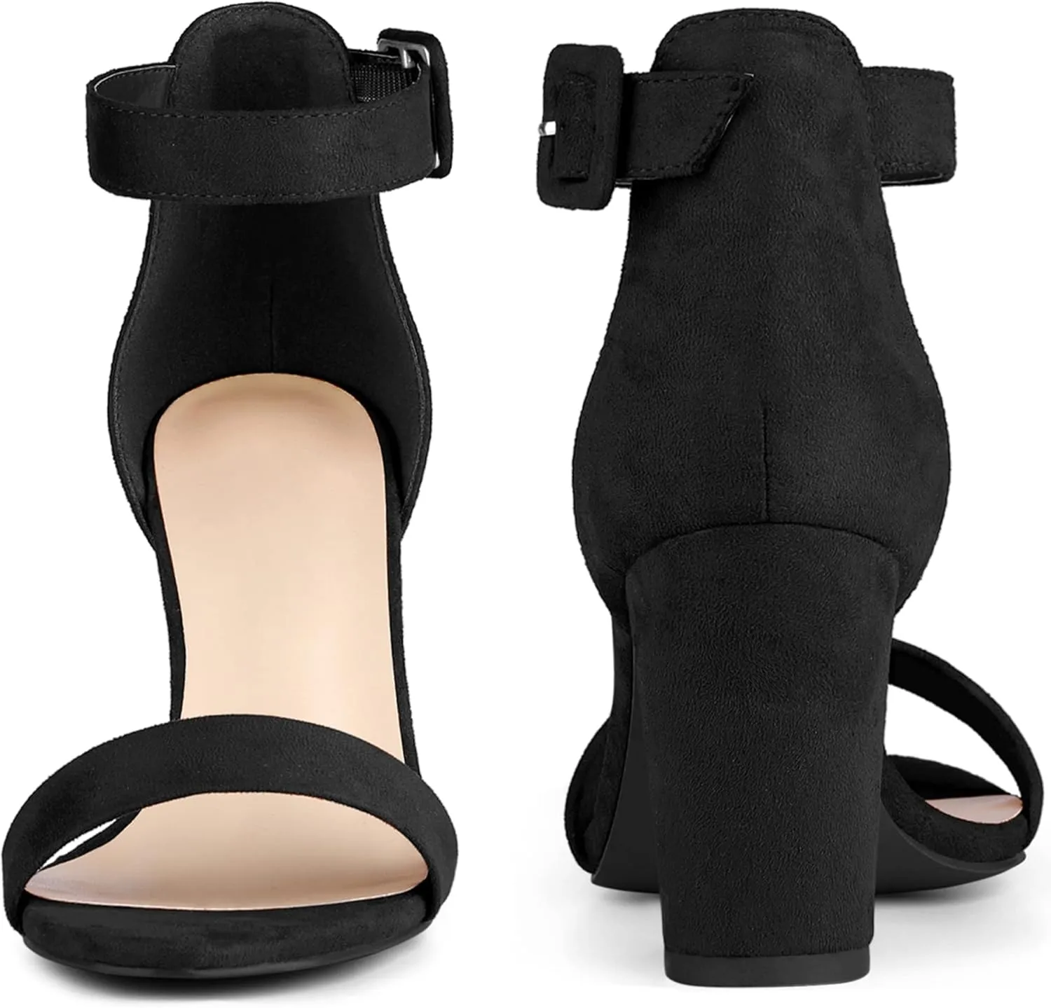 Perphy Ankle Strap Open Toe Chunky High Heels Sandals for Women