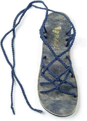 Plaka Flat Gladiator Sandals for Women Sahara