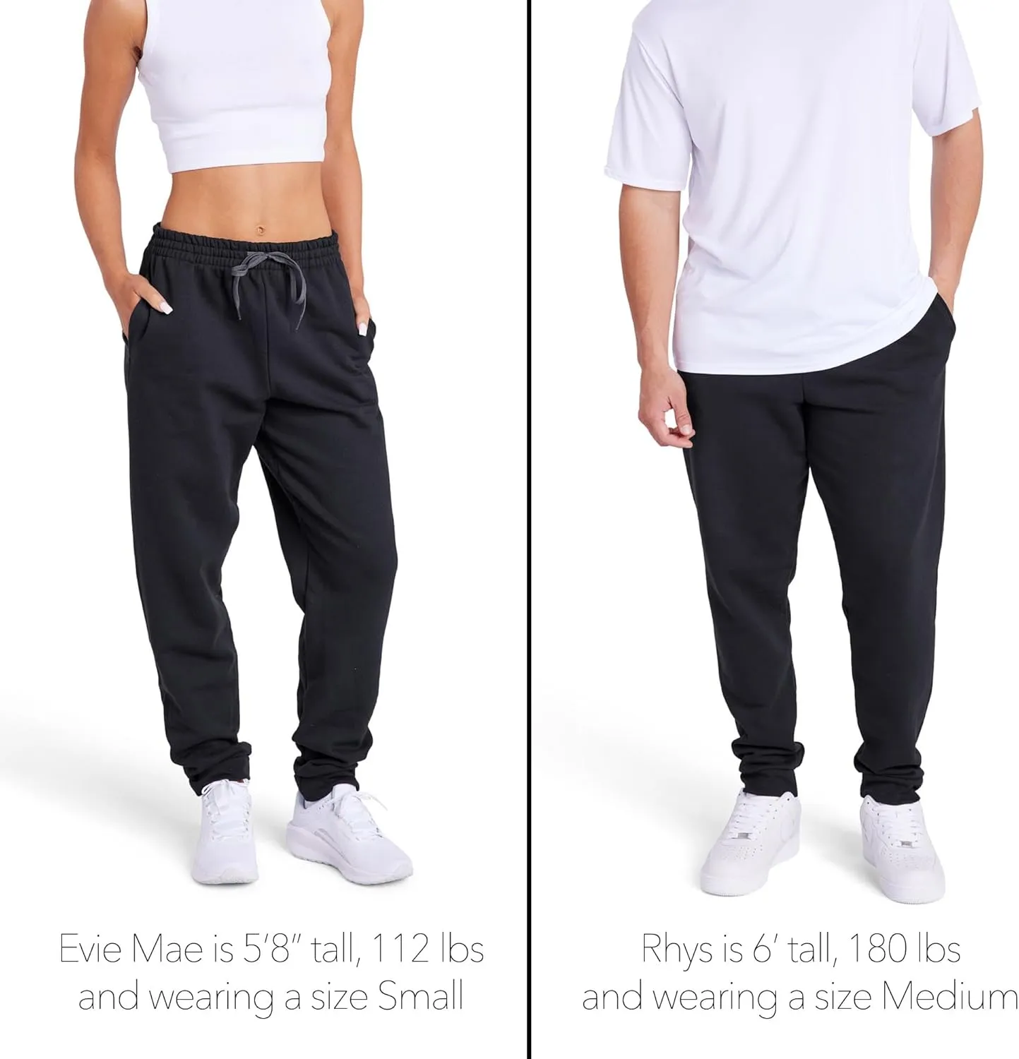 Pop Culture Down The Leg Print Collection Unisex Jogger Sweatpants with Pockets for Men and Women