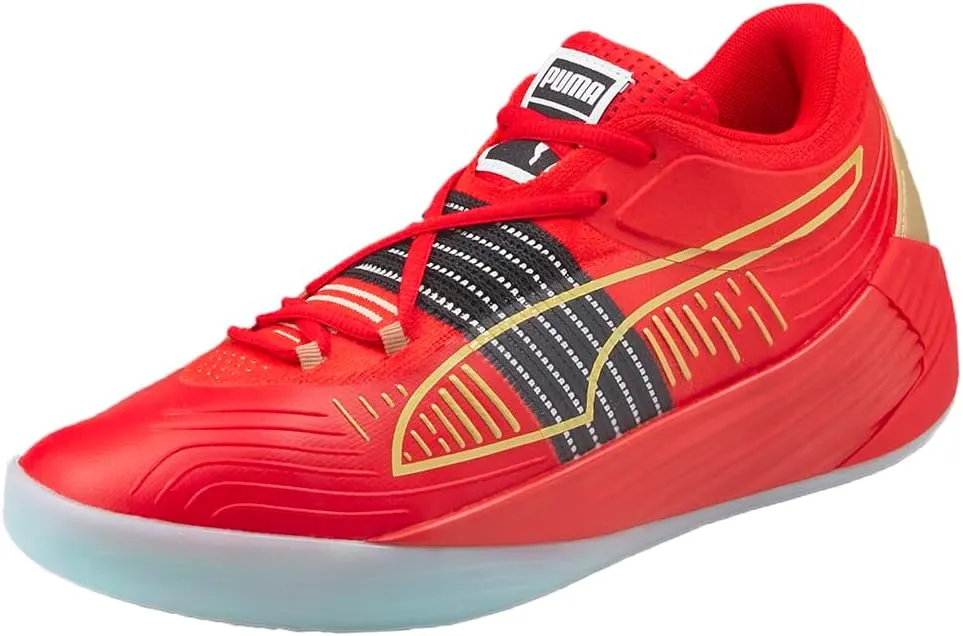 PUMA Mens Fusion Nitro Basketball Sneakers Shoes - Black
