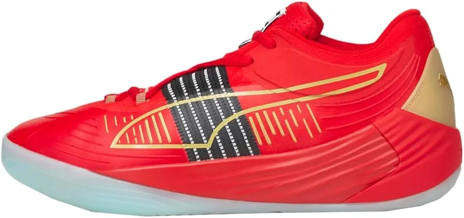 PUMA Mens Fusion Nitro Basketball Sneakers Shoes - Black