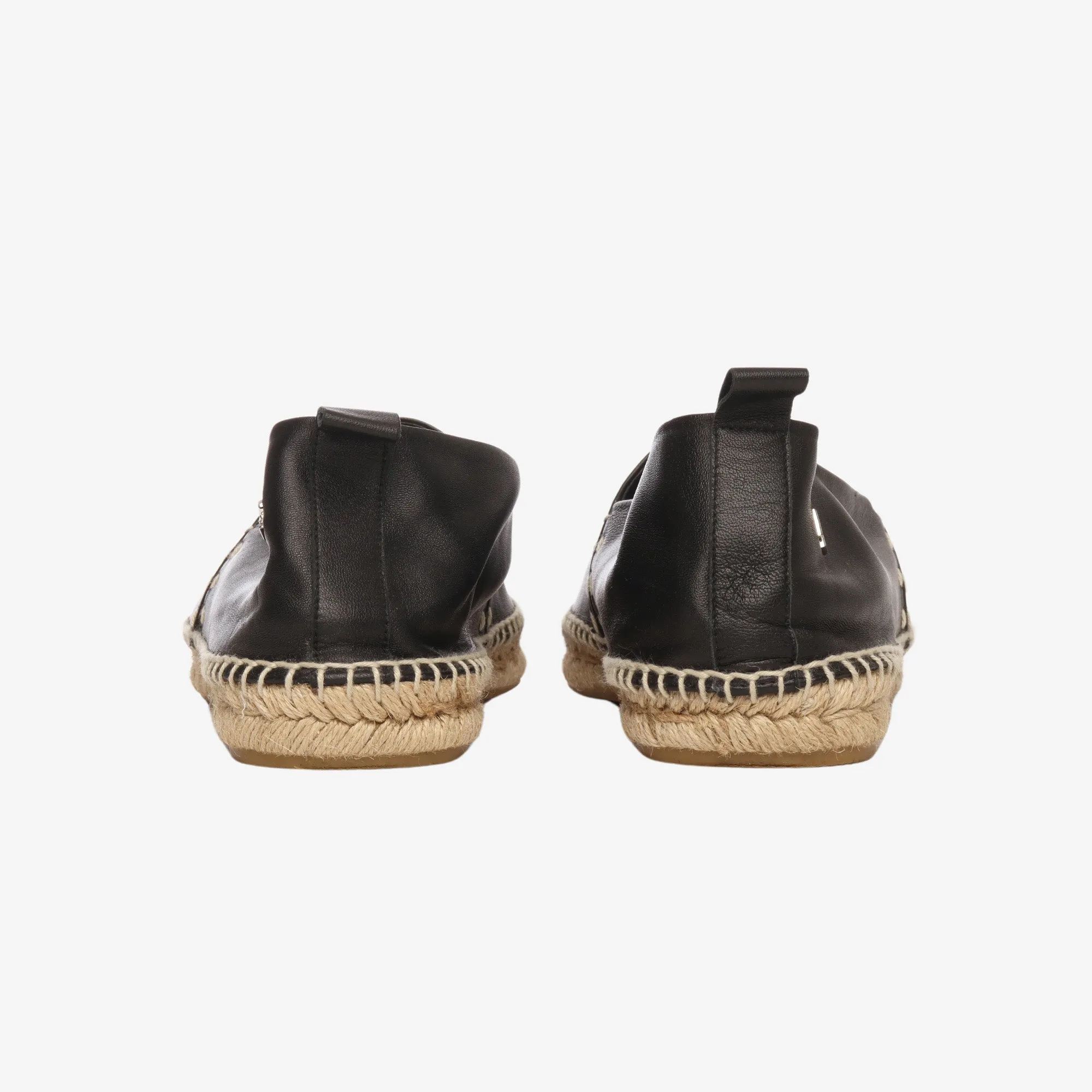 Purple Label Leather Espadrilles