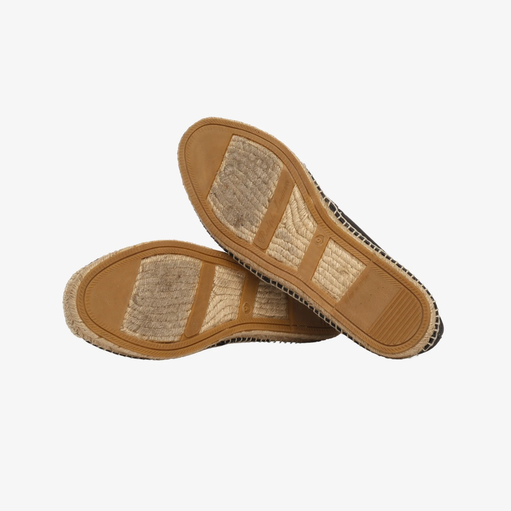 Purple Label Leather Espadrilles