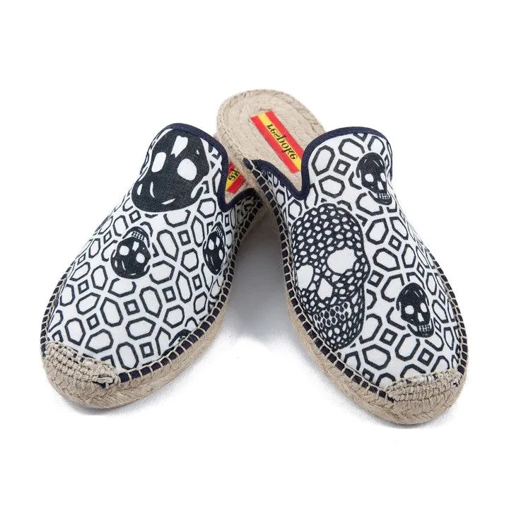 Respoke Women's Nina NINA Black/White Mule Espadrilles 41/ 10.5
