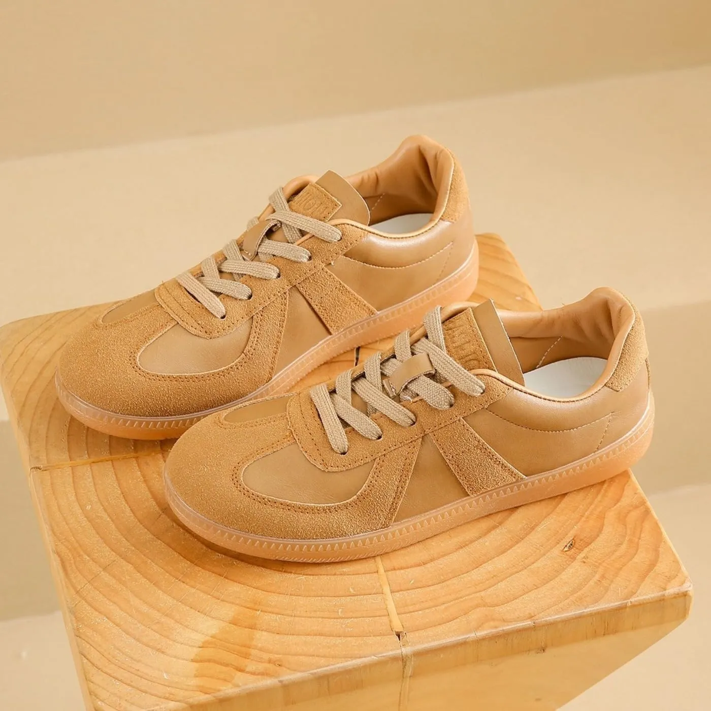 Retro Tennis Shoes for Women & Girls - PU Leather Anti-Slip Running Sneakers, Casual Walking Shoes
