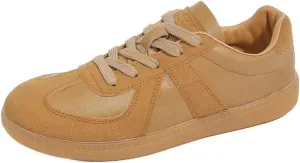 Retro Tennis Shoes for Women & Girls - PU Leather Anti-Slip Running Sneakers, Casual Walking Shoes