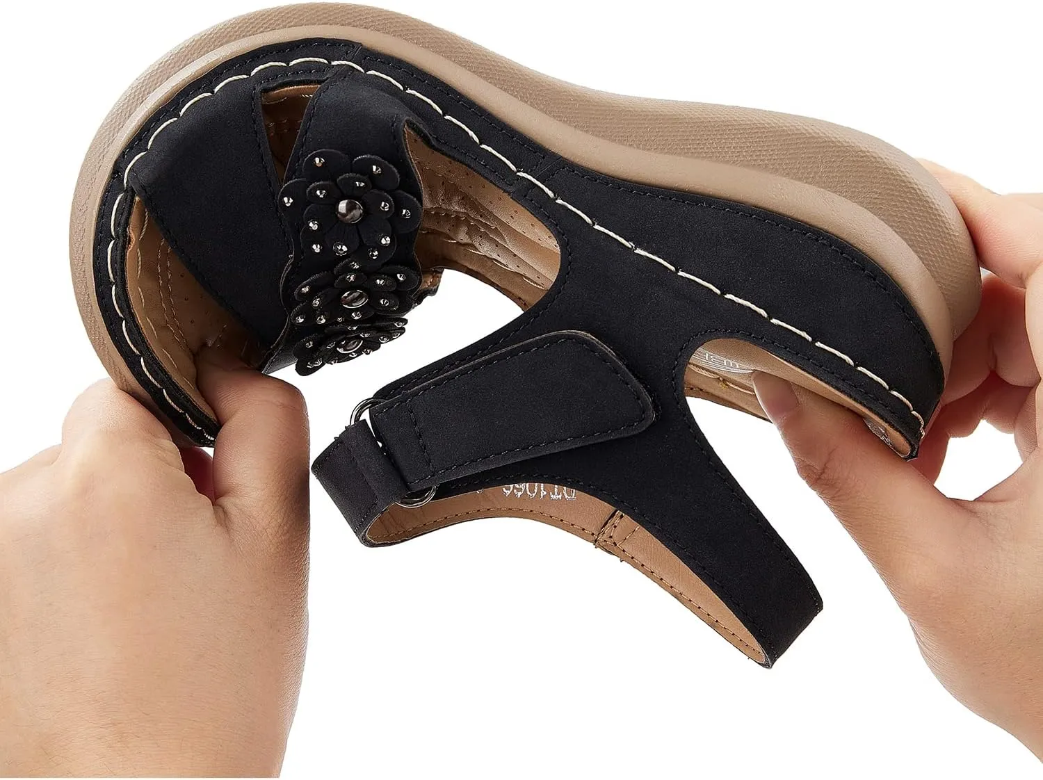 SHIBEVER Wedge Sandals for Women Dressy: Comfortable Summer Platform Casual Dress Women Sandal