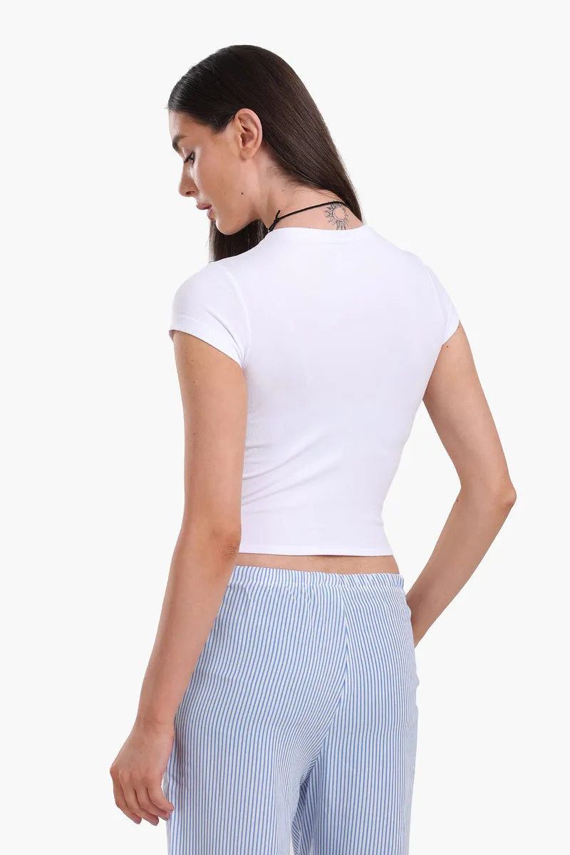 Slim Fit Crew Neck Top