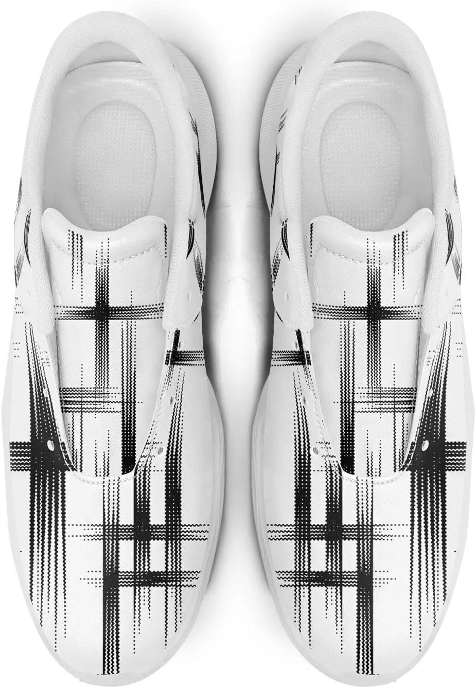 Spikeless Golf Shoes for Men & Women, Breathable Golf Sneakers Colorful Abstract Art Sports Walking Shoes Fashion Footwear