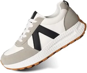 Sports Shoes for Women Athletic Walking Shoes Color Block Platform Classic Lace-up Shoes for Walking,Running,Shopping