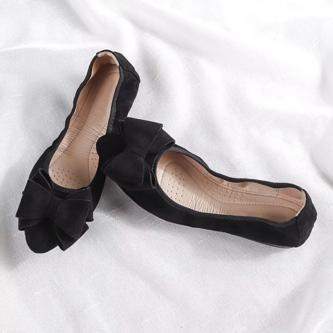 Stunner Womens Foldable Pointed Toe Ballet Flats Rhinestone Loafers Fashion Flats