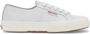 Superga Unisex 2750 Unlined Nappa Sneaker, Optical White/Silver/Favorio, 4.5 US Men