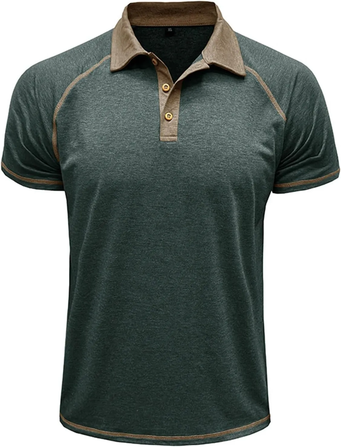 T-Shirts for Man Classic Raglan Short Sleeve Performance Quick Dry Golf Polo Shirts Athletic Casual Tactical Tee Tops