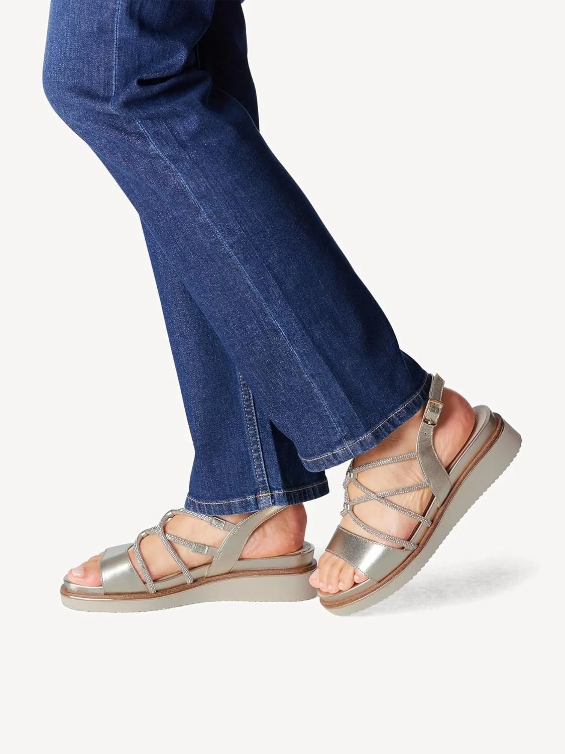 Tamaris Women's Platform Flat Sandal