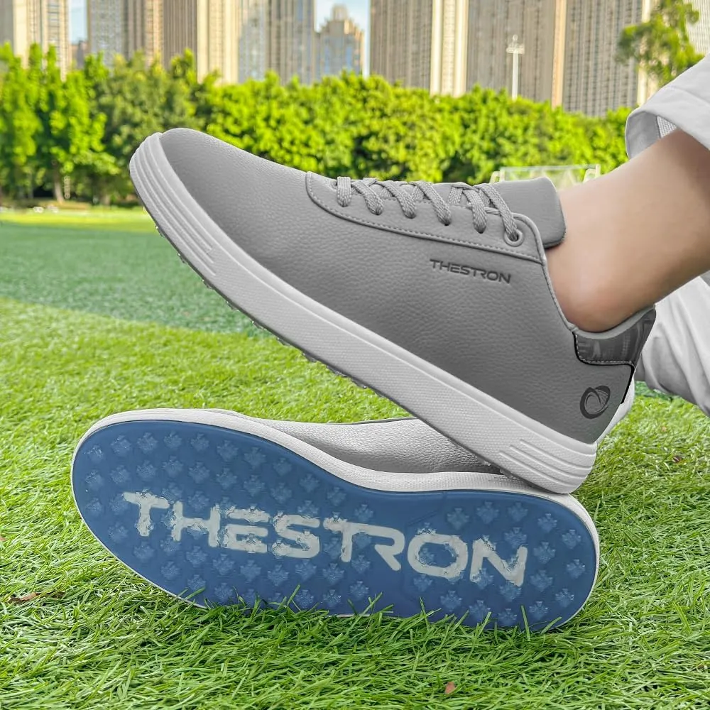 THESTRON Men's Golf Shoes Comfortable Non Slip Men Casual Sport Shoes for Golfing Lightweight Golf Sneakers