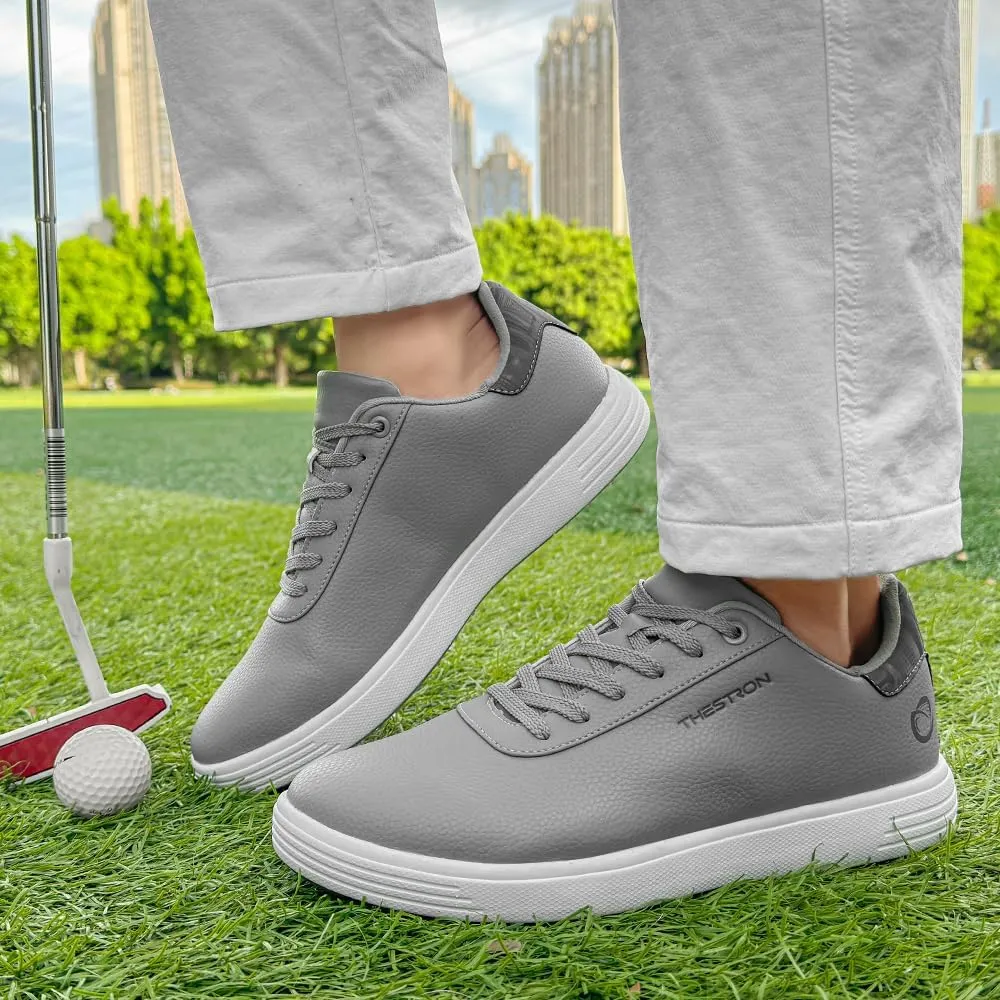 THESTRON Men's Golf Shoes Comfortable Non Slip Men Casual Sport Shoes for Golfing Lightweight Golf Sneakers