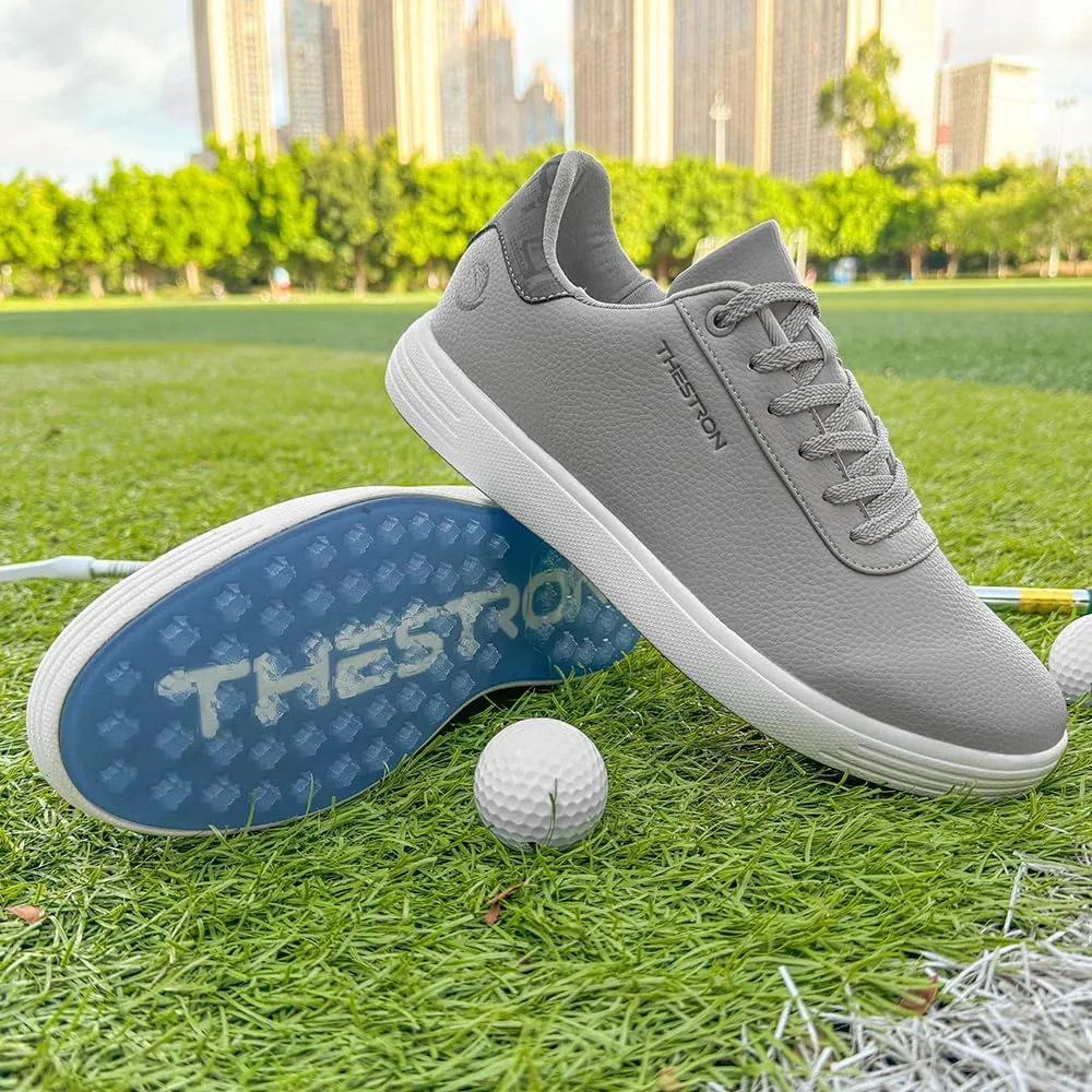 THESTRON Men's Golf Shoes Comfortable Non Slip Men Casual Sport Shoes for Golfing Lightweight Golf Sneakers
