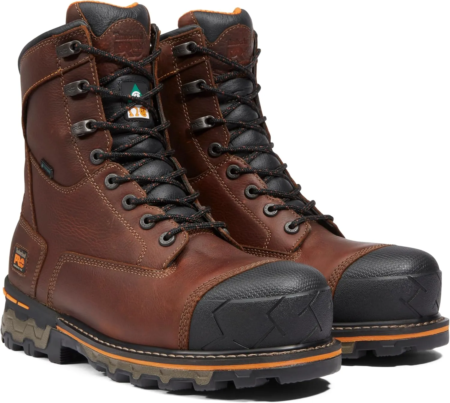 Timberland PRO Men's Boondock 8 Inch Composite Safety Toe Puncture Resistant Insulated Waterproof Industrial Work Boot