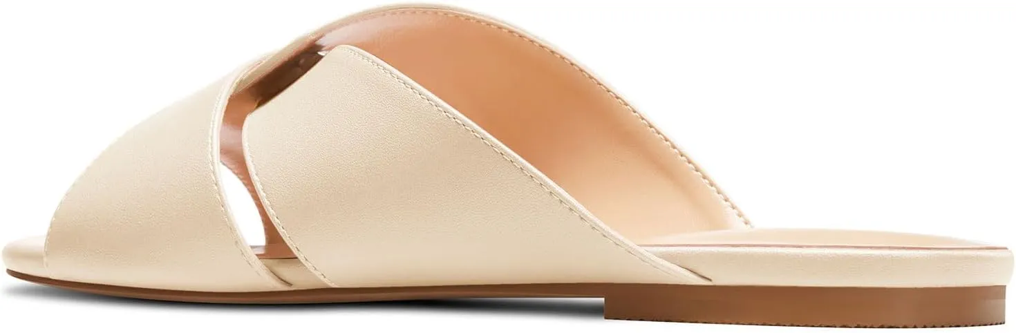 TNYNFBEB Womens Low Heel Peep Open Square Toe Sandals Flats Shoes Slingback Slip-on Party Basic Classic Summer 0.4 Inches Heels
