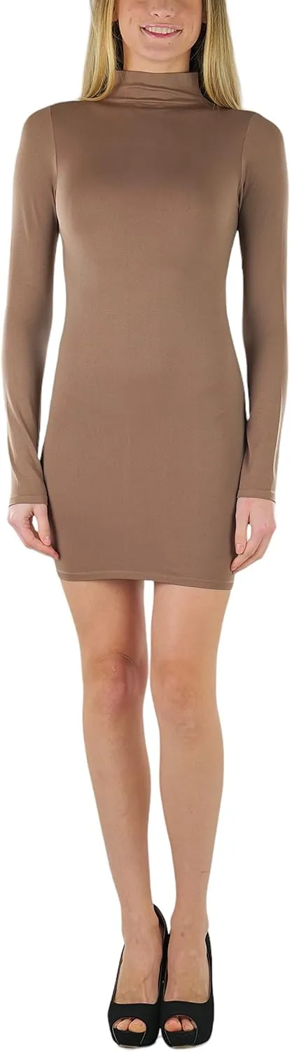 ToBeInStyle Women’s Versatile Long Sleeve Lightweight Mock Neck Layering Top