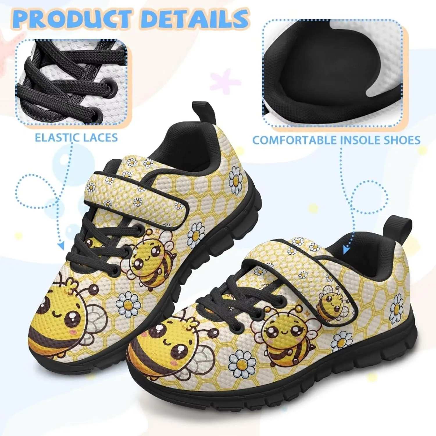 Toddler Boys Girls Shoes Strap Sneakers Single Buckle Tennis Shoes Lightweight Sports Athletic Sneakers for Kids