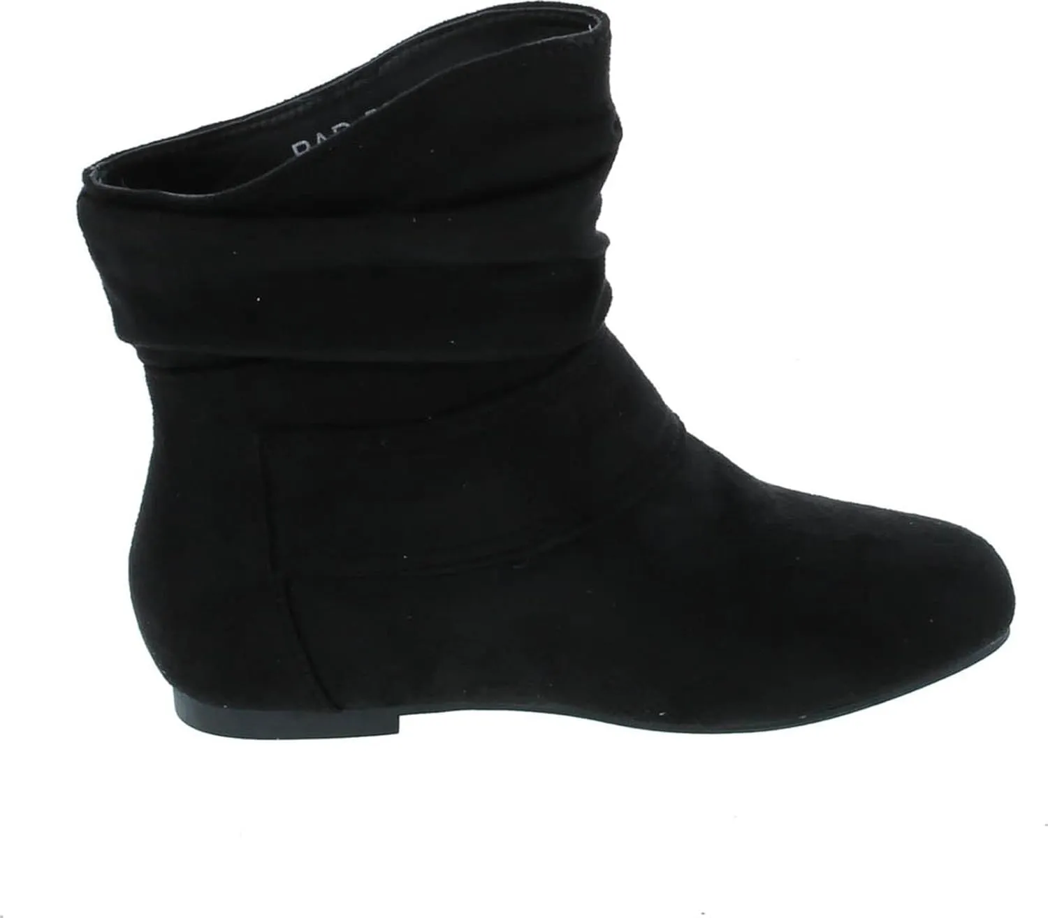 TOP Moda Women's Ankle Booties Buckle Mid Calf Buckle Slouch Flat Heel Strap Fashion Shoes