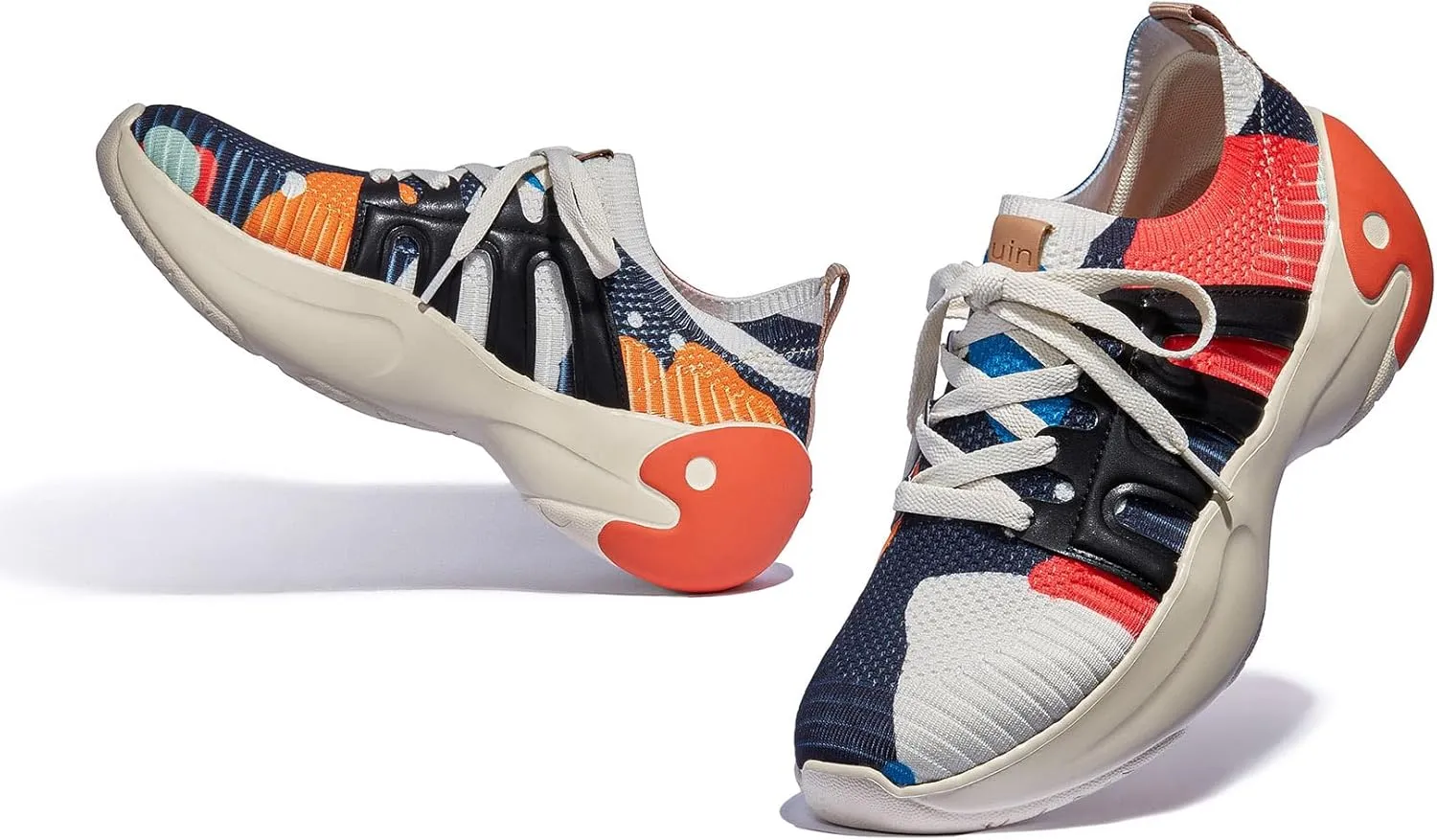 UIN Women's Chunky Fashion Sneakers Walking Casual Comfortable Art Painted Travel Designer Shoes Salamanca