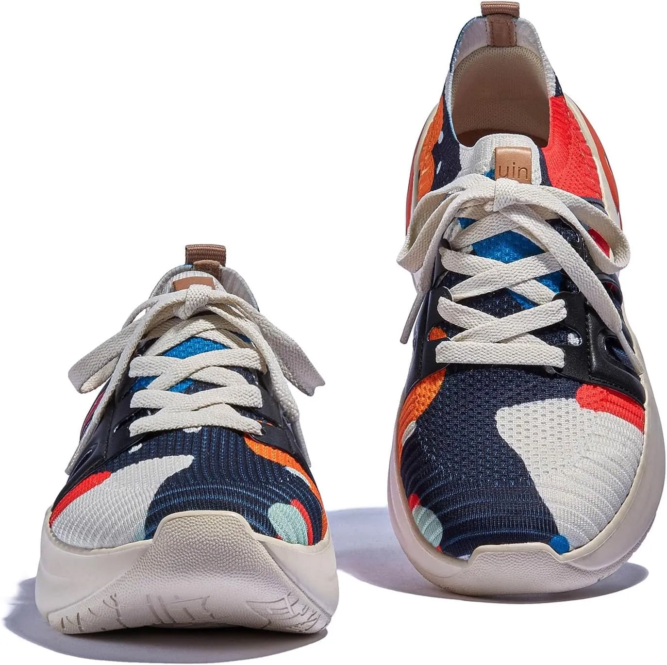 UIN Women's Chunky Fashion Sneakers Walking Casual Comfortable Art Painted Travel Designer Shoes Salamanca