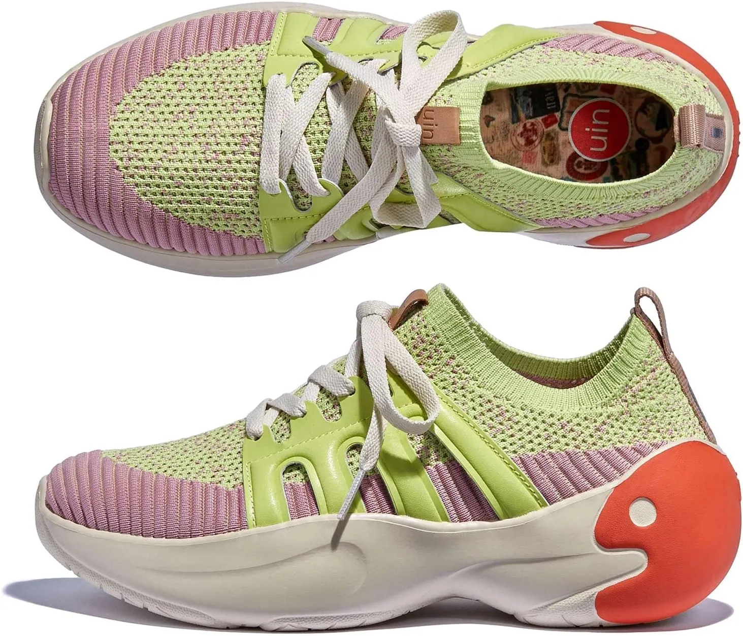 UIN Women's Chunky Fashion Sneakers Walking Casual Comfortable Art Painted Travel Designer Shoes Salamanca
