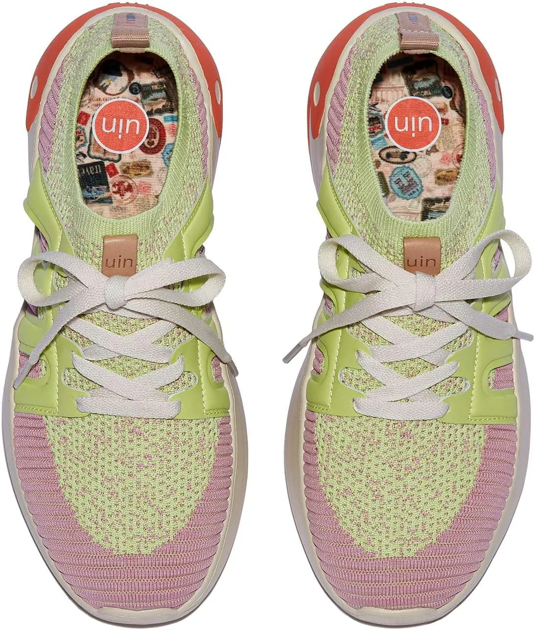 UIN Women's Chunky Fashion Sneakers Walking Casual Comfortable Art Painted Travel Designer Shoes Salamanca