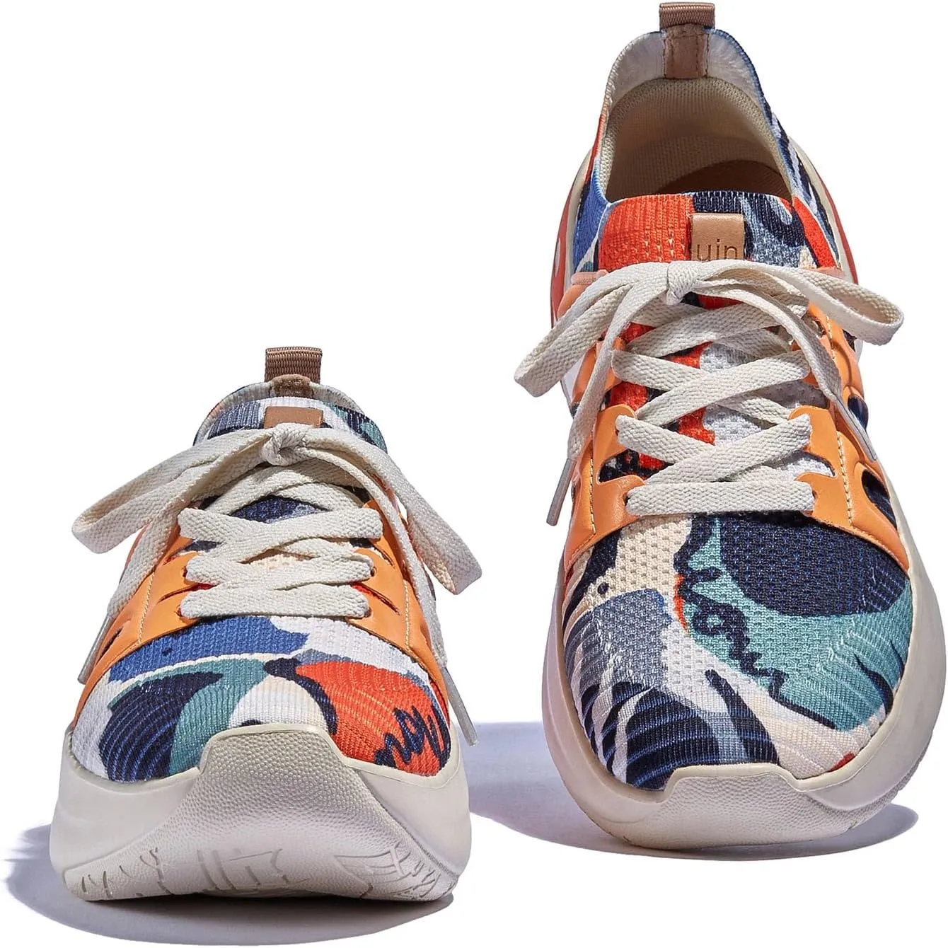 UIN Women's Chunky Fashion Sneakers Walking Casual Comfortable Art Painted Travel Designer Shoes Salamanca