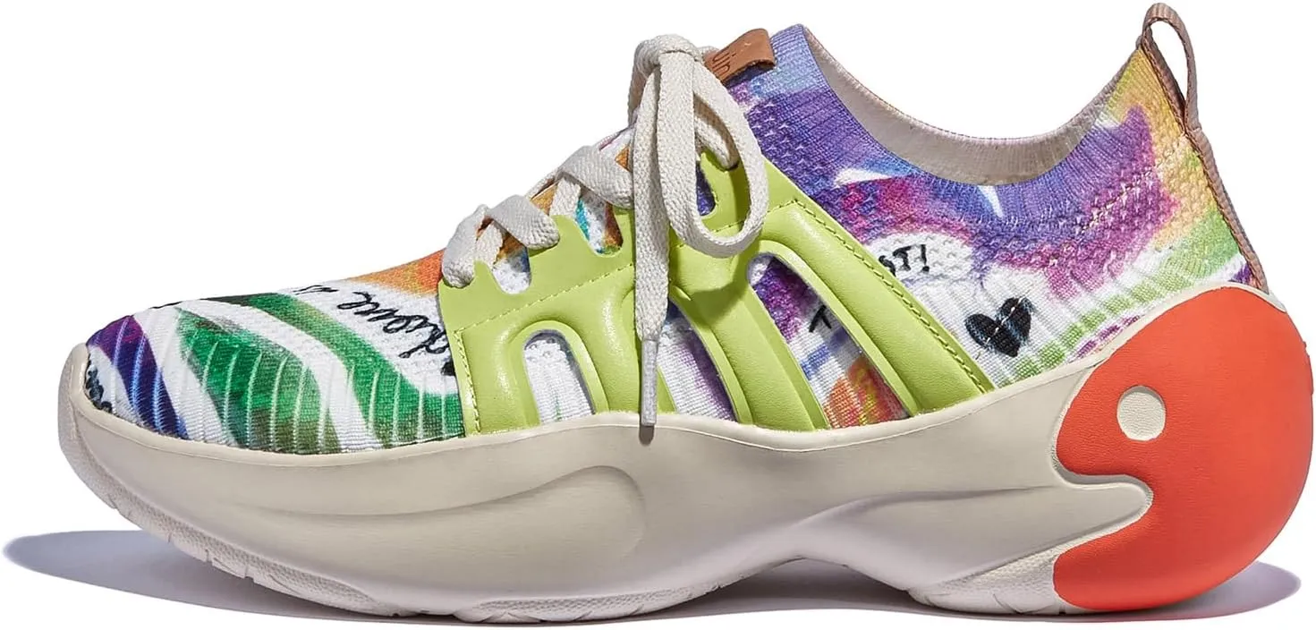 UIN Women's Chunky Fashion Sneakers Walking Casual Comfortable Art Painted Travel Designer Shoes Salamanca
