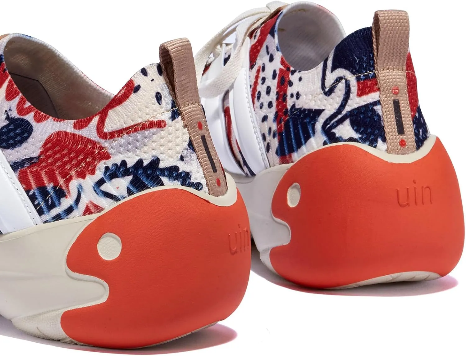 UIN Women's Chunky Fashion Sneakers Walking Casual Comfortable Art Painted Travel Designer Shoes Salamanca