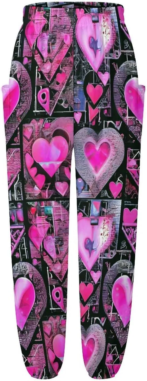 Valentines Day Print Yoga Bloomers Womans Hippie Harem Pant Beach Pants Elastic Gym Joggers Loose Casual Sweatpants