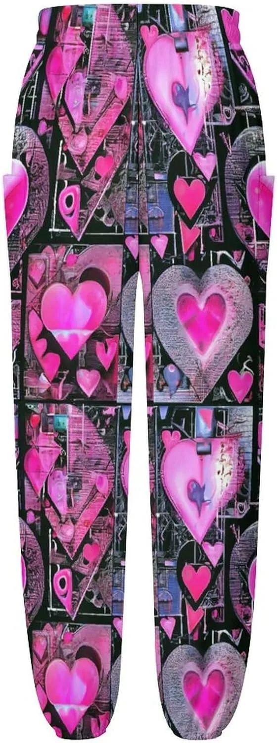 Valentines Day Print Yoga Bloomers Womans Hippie Harem Pant Beach Pants Elastic Gym Joggers Loose Casual Sweatpants