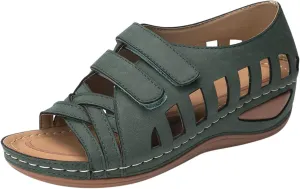 Wedge Sandals for Women 2024 Strap Sandals Summer Fashion Flops Women's Wedges Flip Buckle Shoes Sandals Shoes For Women
