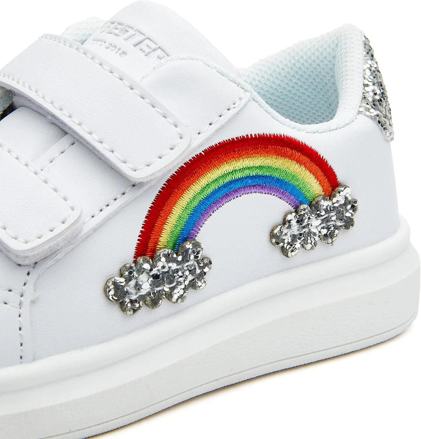 Weestep Girls Casual Slip On Comfort Fashion Sneaker Glitter Shoes for Toddler and Little Kid