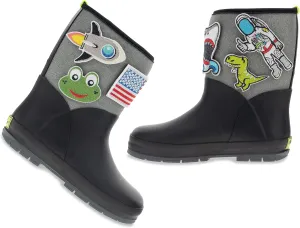 Western Chief Kids Puddle Patch Waterproof Boot with Removable Patches