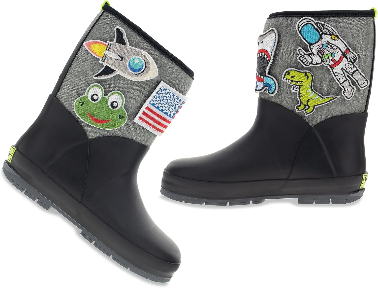 Western Chief Kids Puddle Patch Waterproof Boot with Removable Patches