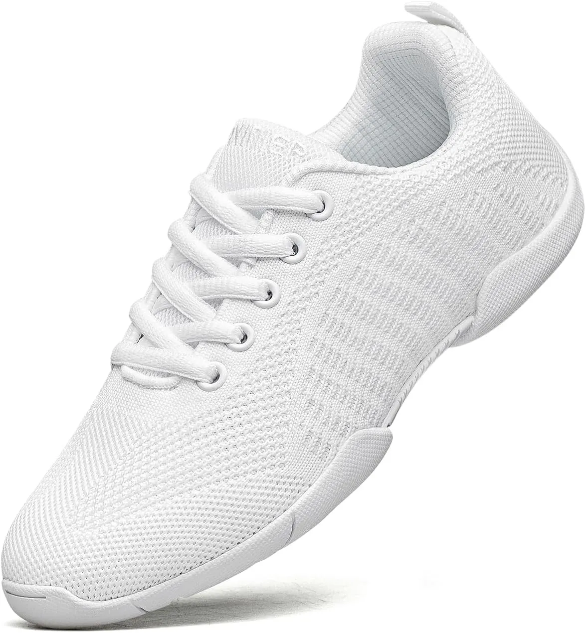 White Cheer Shoes for Girls Youth Cheerleading Shoes Dance Tumbling Sneakers Tennis Hip Hop Walking Sneakers