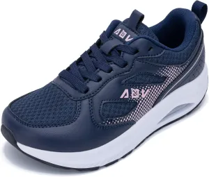 Wide Toe Box Shoes Women with Arch Support Orthotic Plantar Fasciitis Walking Shoes Air Tennis Sneakers
