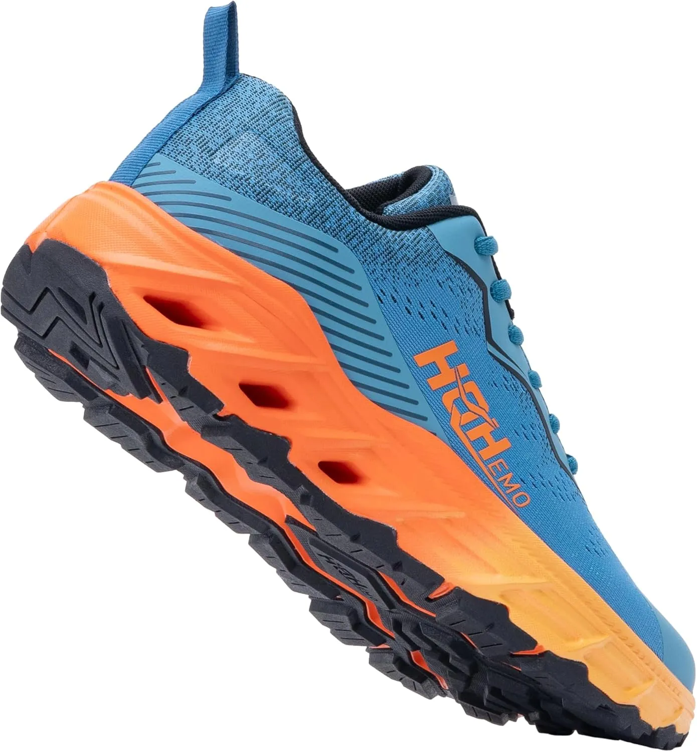 Wide Trail Running Shoes for Mens - FALKON 1.0 Waterproof Hiking Sneakers Wide Width for Outdoor with Jet-Holes Sole
