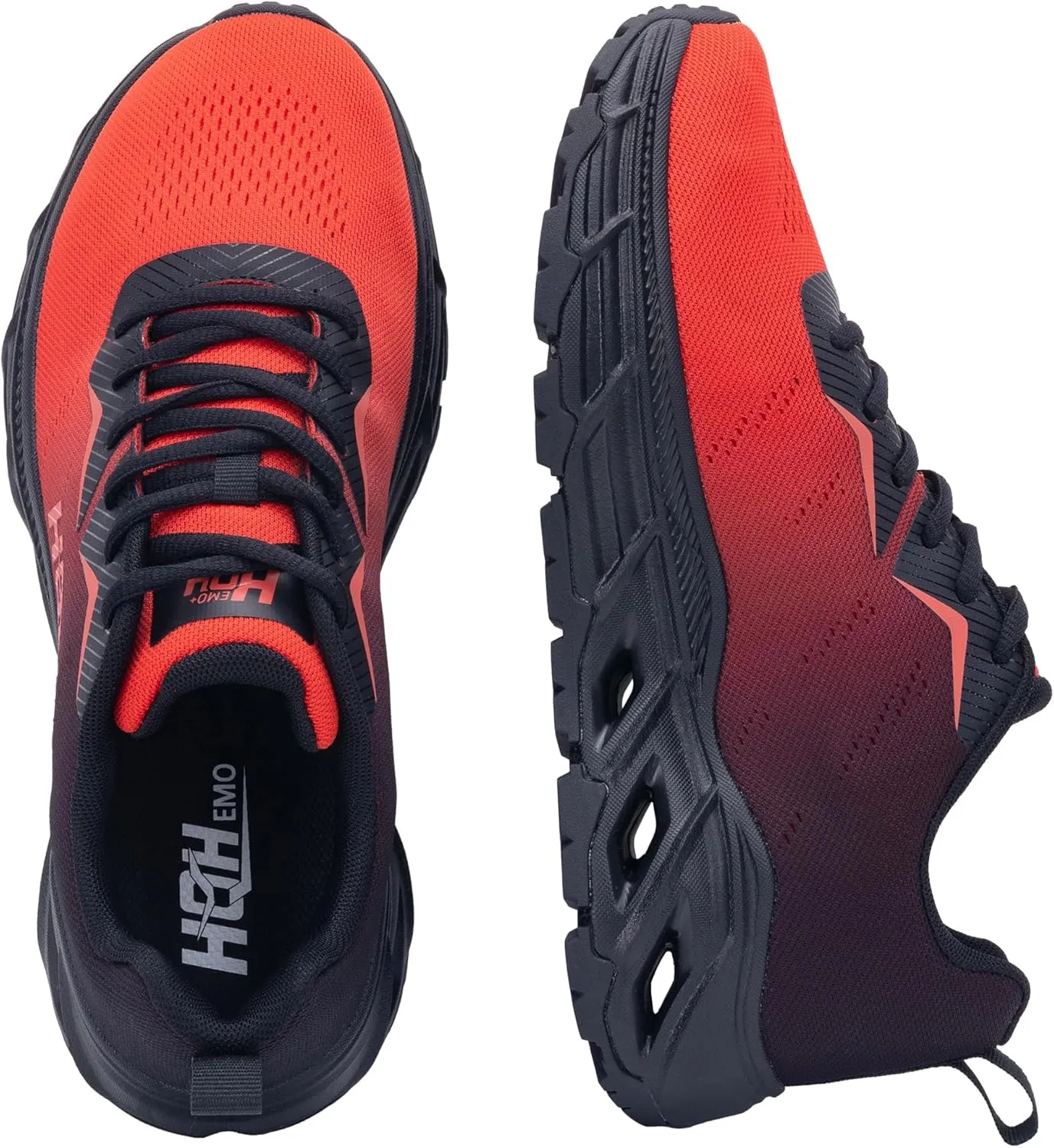 Wide Trail Running Shoes for Mens - FALKON 1.0 Waterproof Hiking Sneakers Wide Width for Outdoor with Jet-Holes Sole