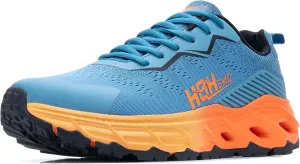 Wide Trail Running Shoes for Mens - FALKON 1.0 Waterproof Hiking Sneakers Wide Width for Outdoor with Jet-Holes Sole